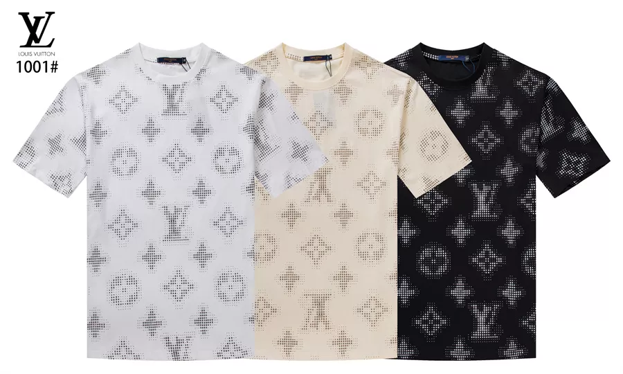 louis vuitton lv t-shirt manches courtes pour unisexe s_127715b2